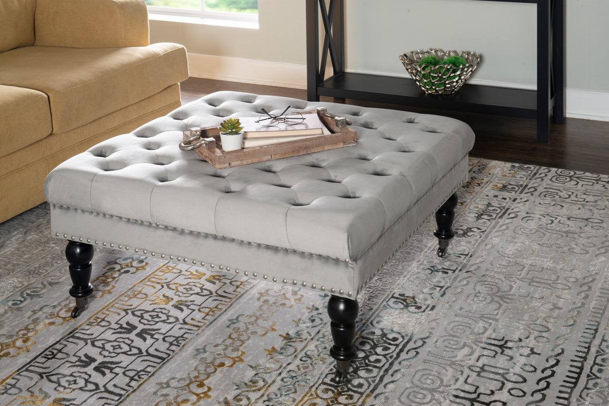 Isabelle Square Tufted Ottoman