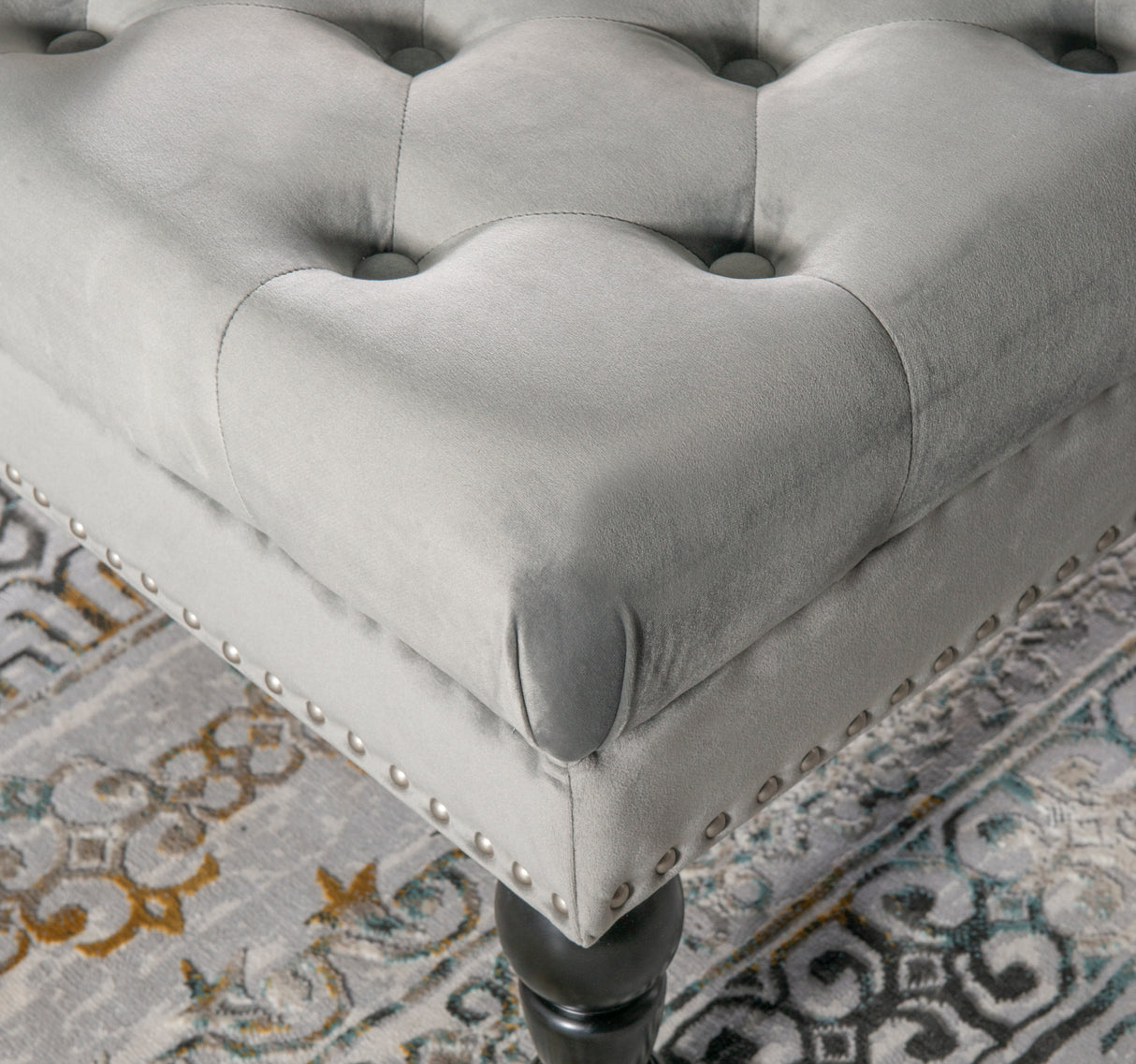 Isabelle Square Tufted Ottoman
