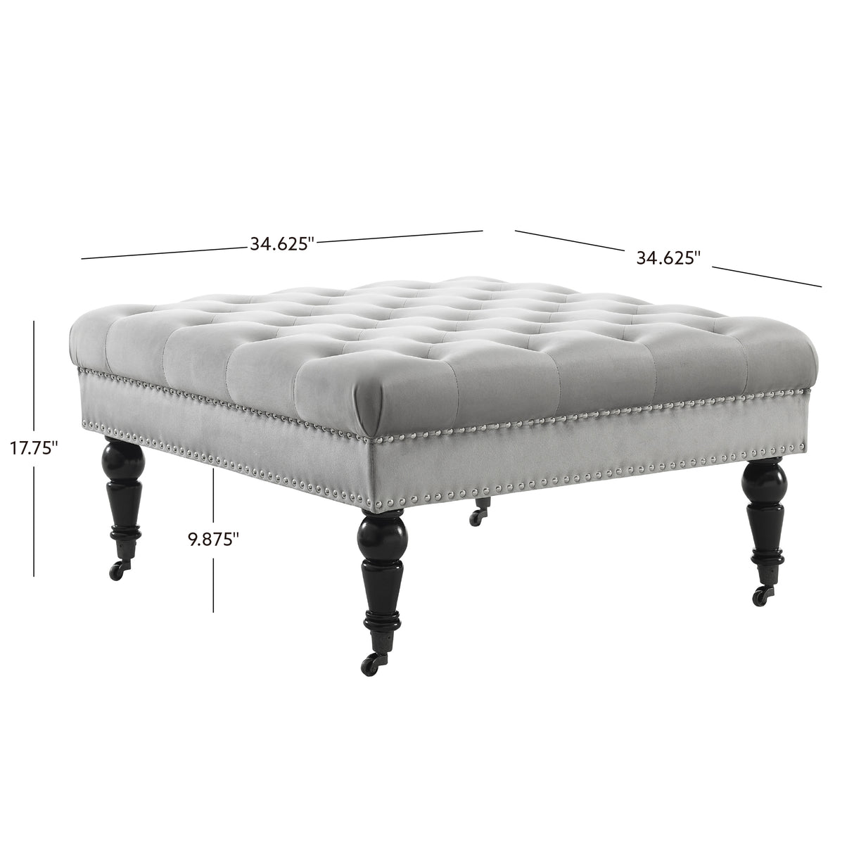 Isabelle Square Tufted Ottoman
