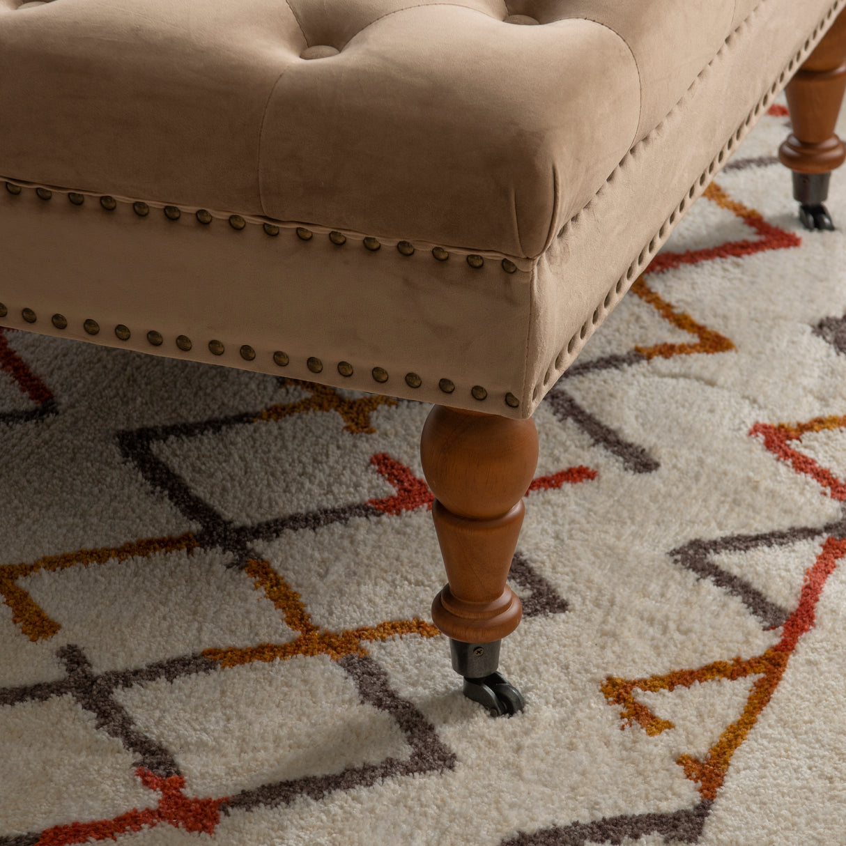 Isabelle Square Tufted Ottoman