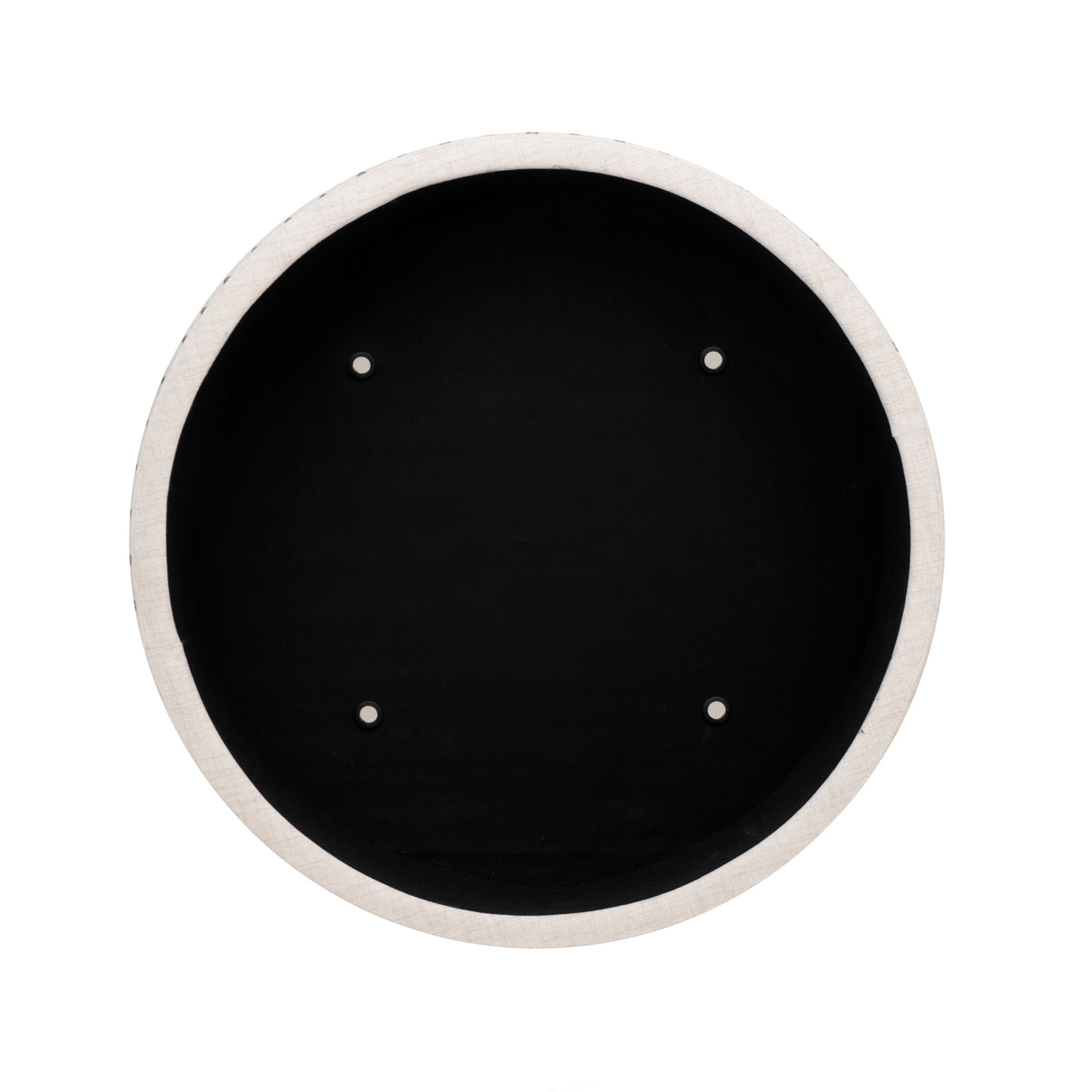 Bella Natural Round Storage Ottoman