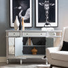 Milan Mirrored 3 Drawer 4 Door Console