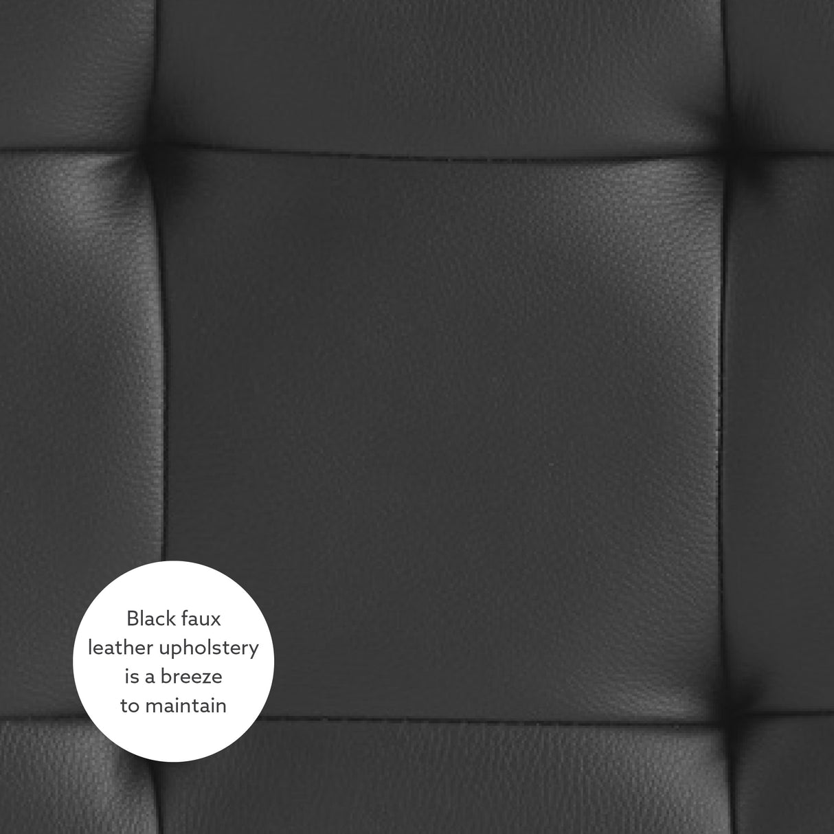 Saylor Black Swivel Ottoman