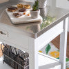 Sydney White Kitchen Cart
