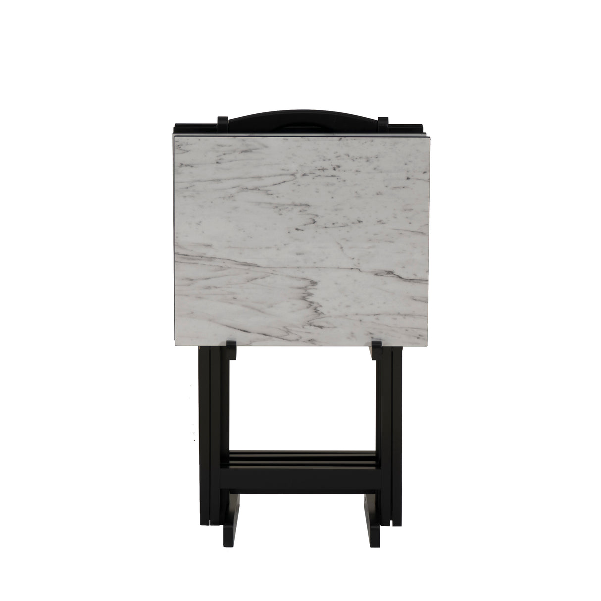 Talia Tray Table Set With Faux Marble