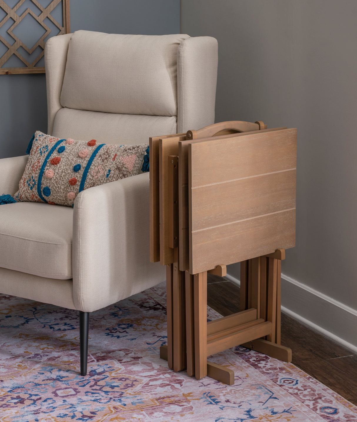 Acacia Tray Table Set