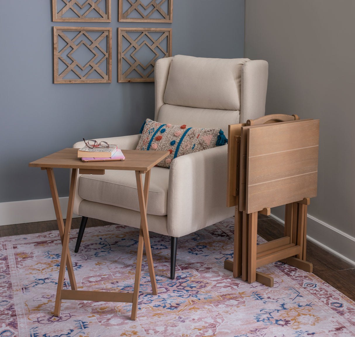 Acacia Tray Table Set