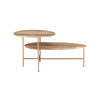 Cleo Natural Black Two-Tiered Coffee Table