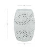 Salma Bright White Side Table