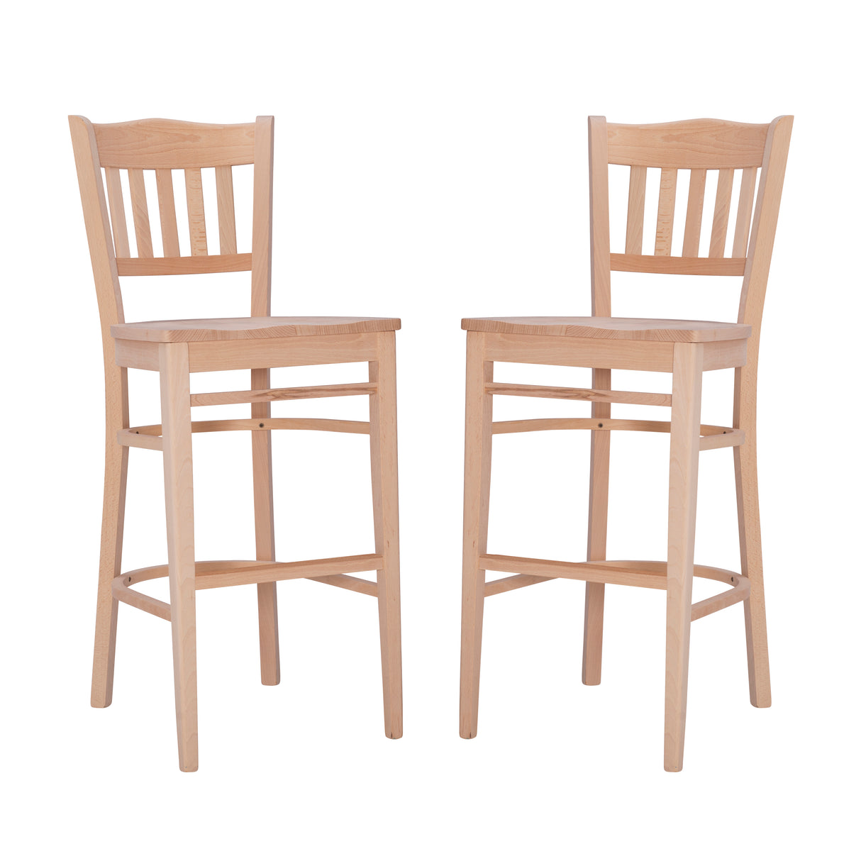 Minetta Bar Stools Unfinished (Set of 2)