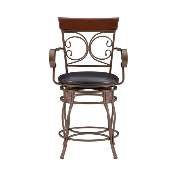 Bria Metal Swivel Big And Tall Stool