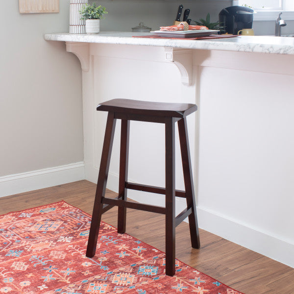 Saddle Dark Brown Stool