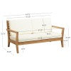 Cannon Teak 2 or 3 Seater Sofa With Cushions