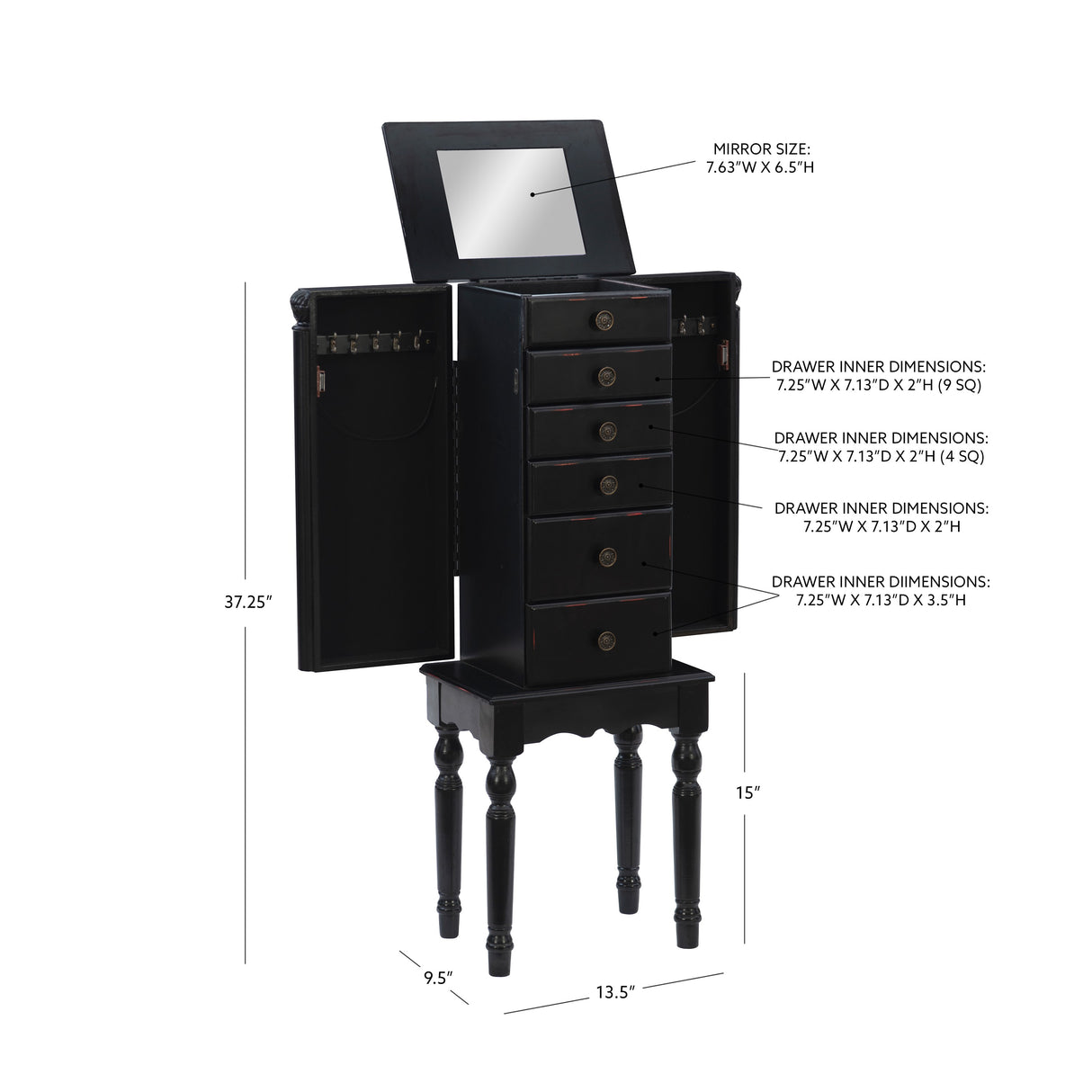 Ollie Jewelry Armoire