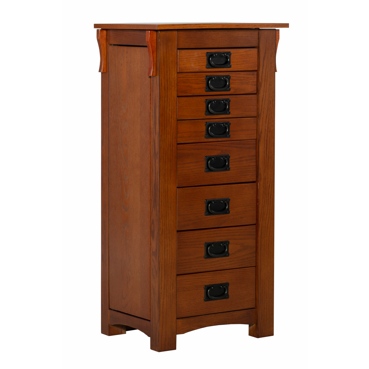 Anna Lee Oak Jewelry Armoire