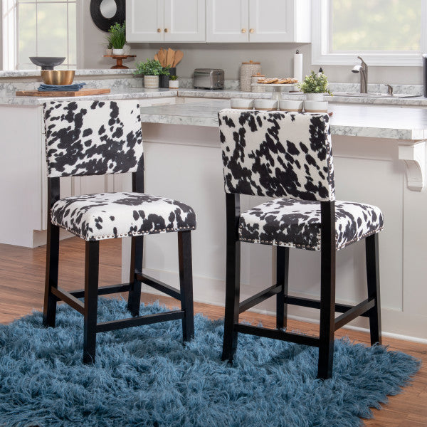 Corey Cow Print Stool