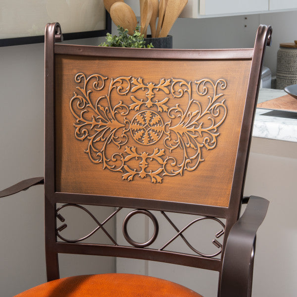 Beatrix Big And Tall Armed Stool