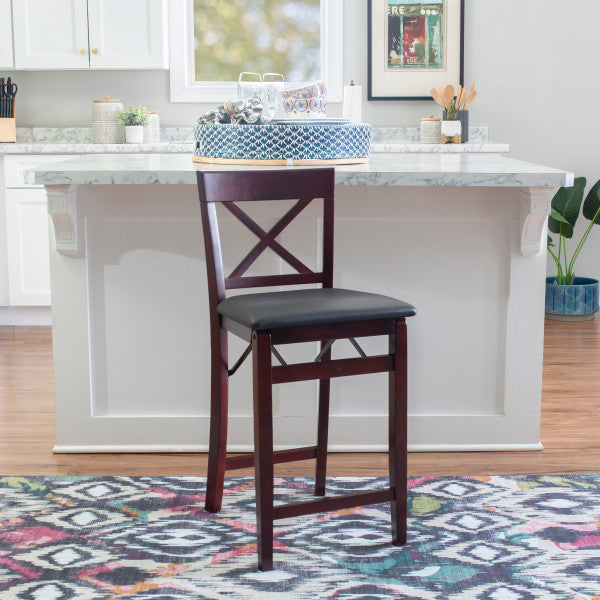 Triena X Back Folding Stool