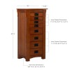 Anna Lee Oak Jewelry Armoire