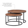 Wynter Brown Nesting Coffee Tables