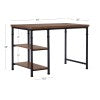 Austin Ash Veneer Desk With Two Shelves