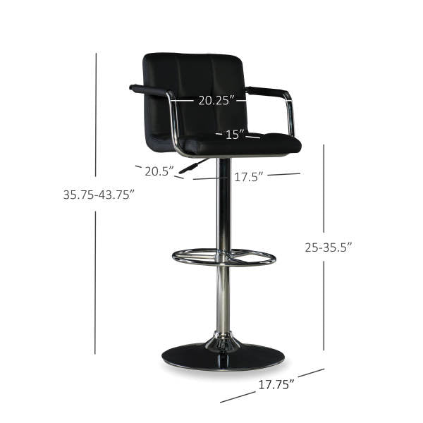 Boyd Adjustable Gas lift Bar Stool
