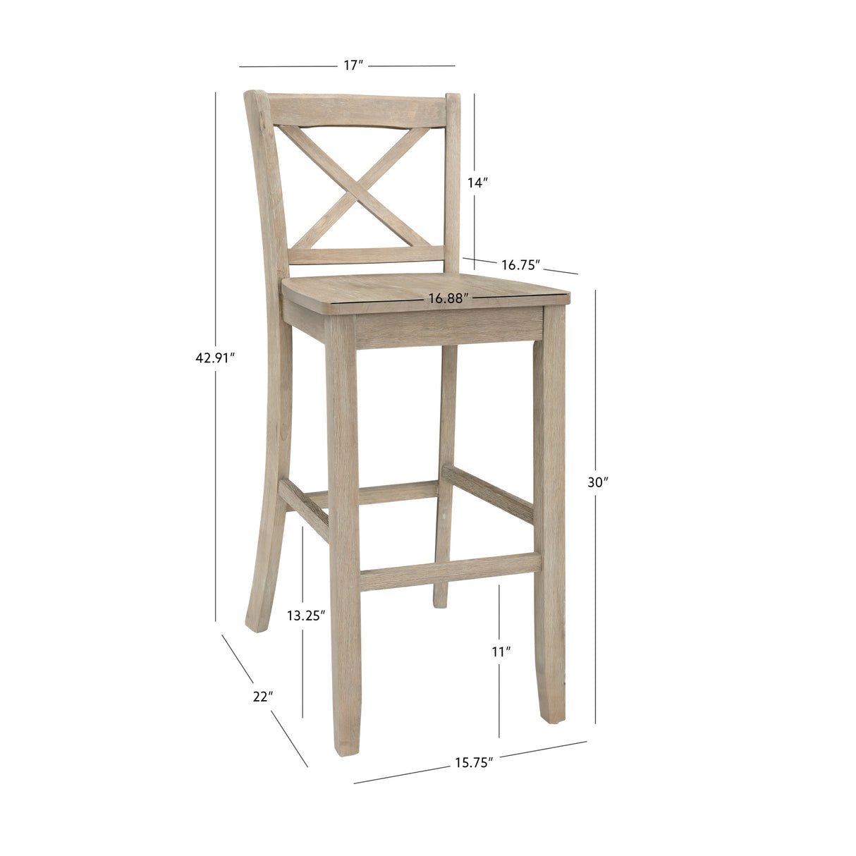 Torino X Back Stool