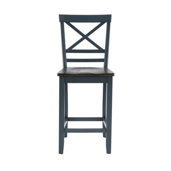 Laurel Blue Counter Stools (Set of 2)