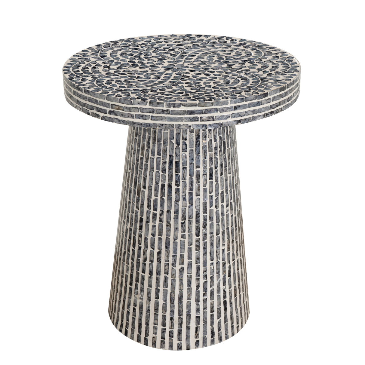 Capiz Black Side Table