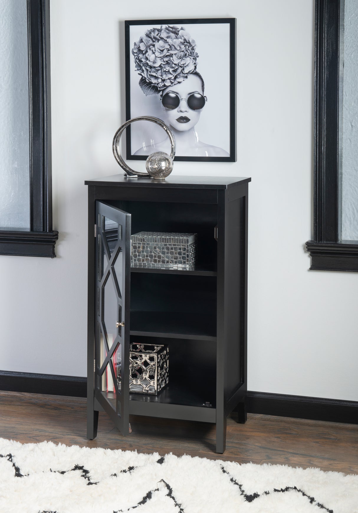 Fetti Small Wood Cabinet