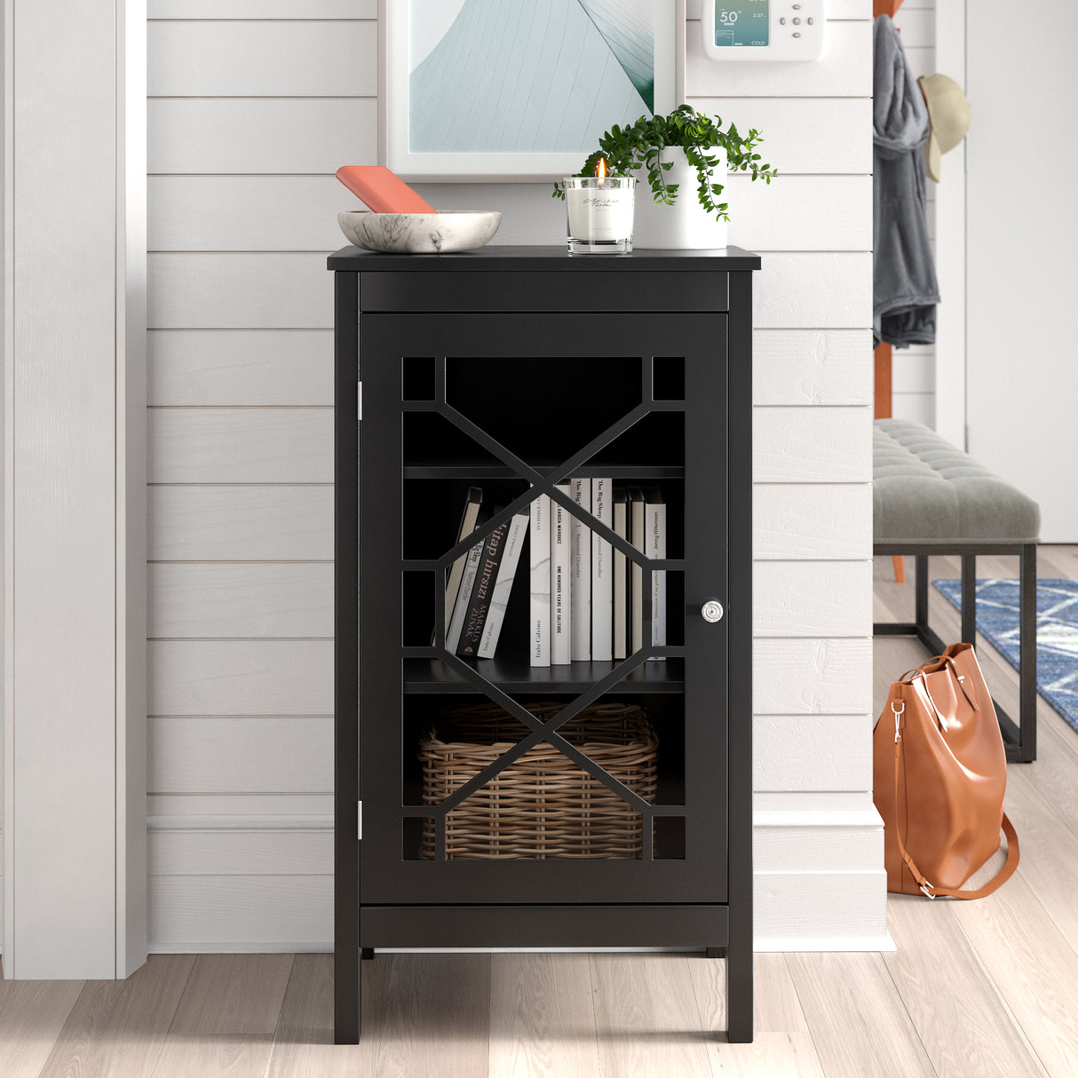 Fetti Small Wood Cabinet