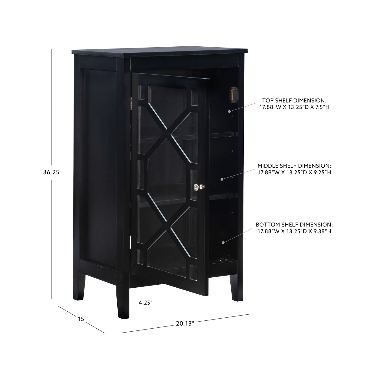 Fetti Small Wood Cabinet