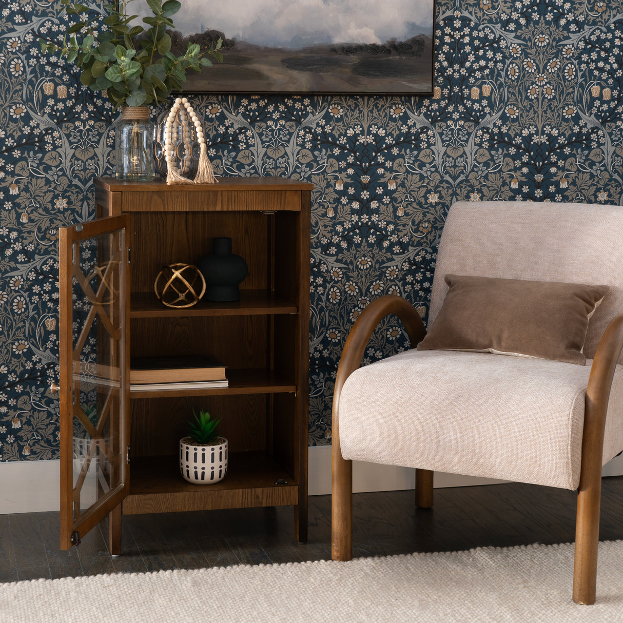 Fetti Small Wood Cabinet