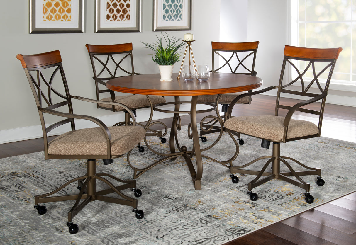 Hamilton Swivel Dining Set 5Pc