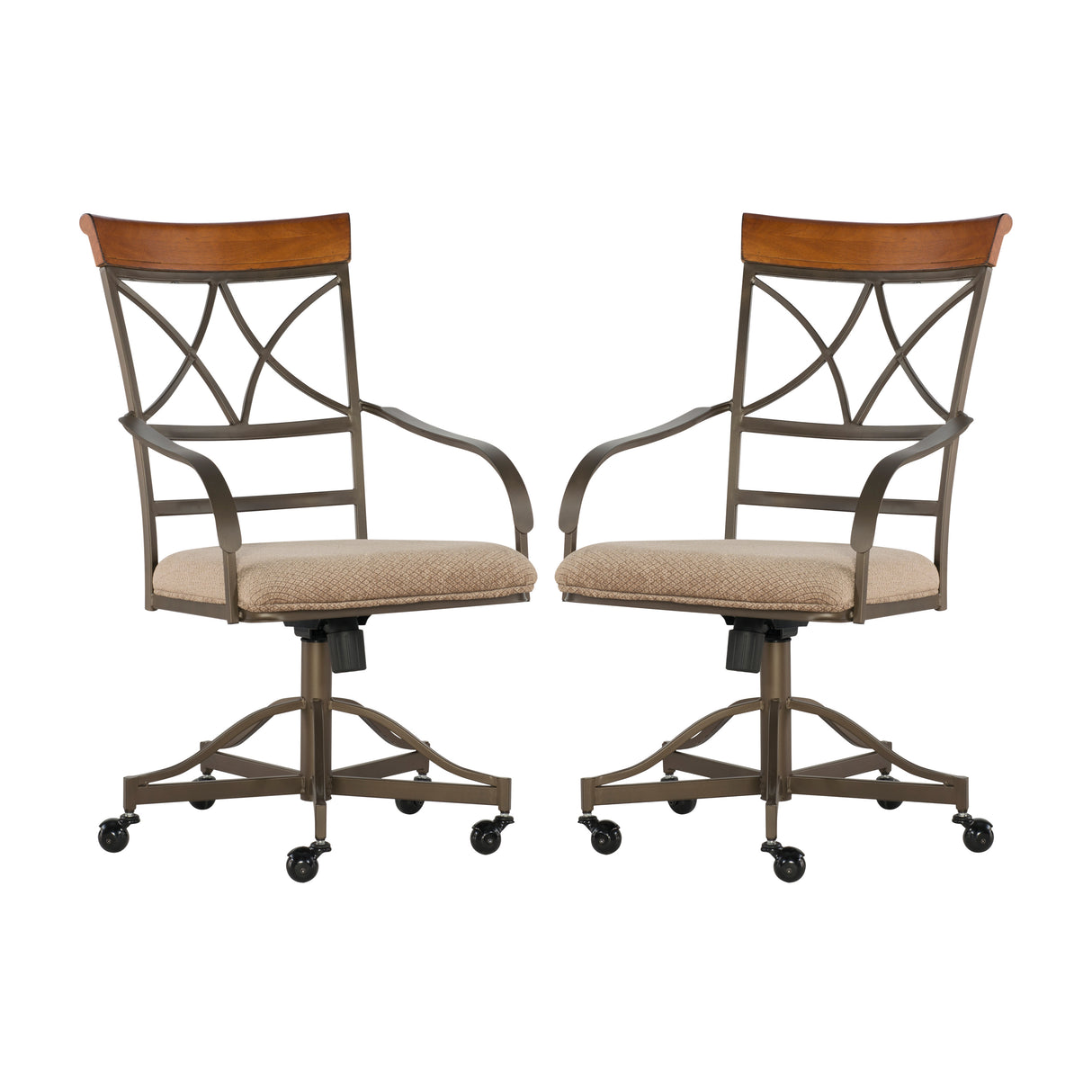 Hamilton Swivel Arm Chair (Set of 2)
