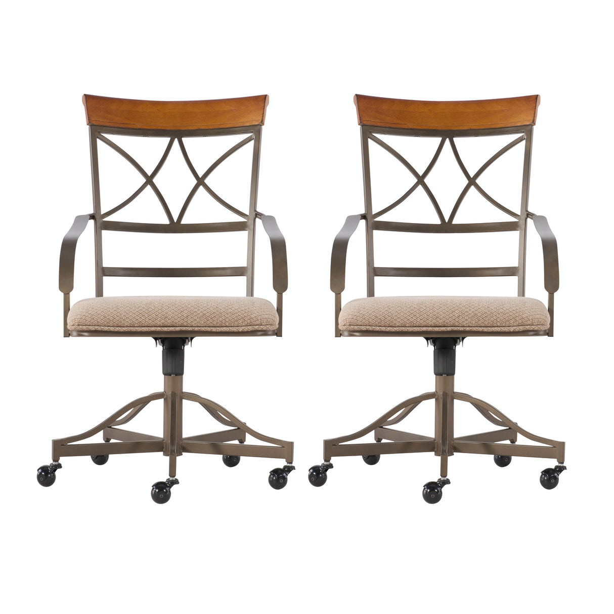 Hamilton Swivel Arm Chair (Set of 2)