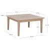 Svana Natural Square Coffee Table