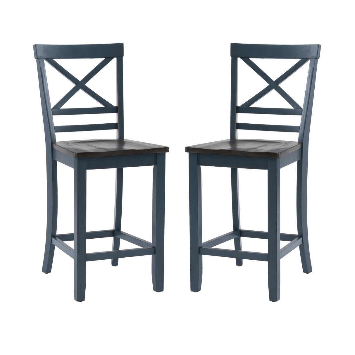 Laurel Blue Counter Stools (Set of 2)