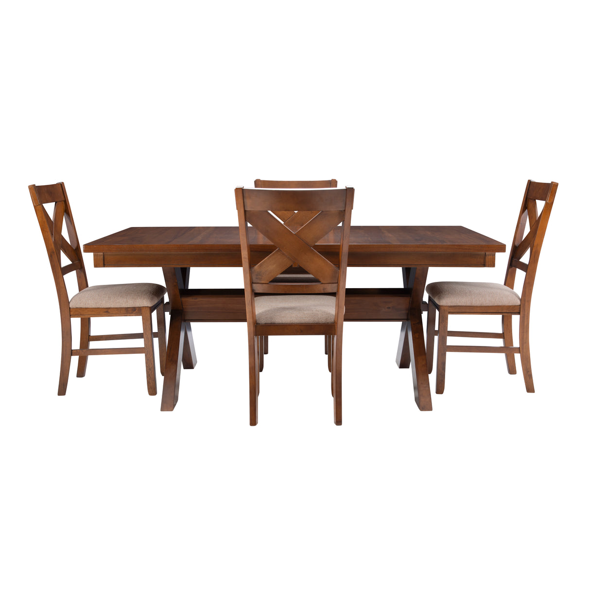 Kraven Dark Hazelnut Dining Set
