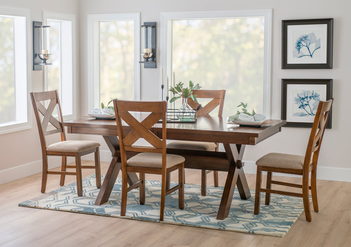 Kraven Dark Hazelnut Dining Set