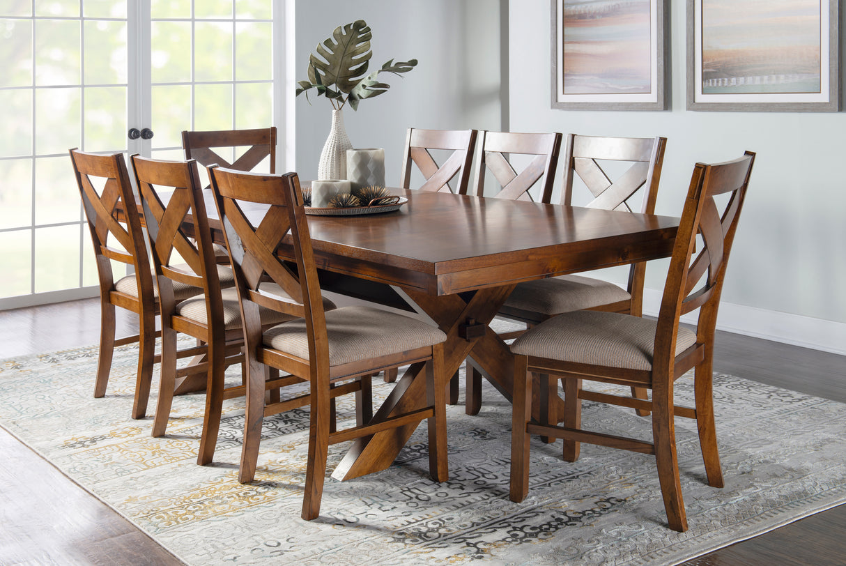 Kraven Dark Hazelnut Dining Set