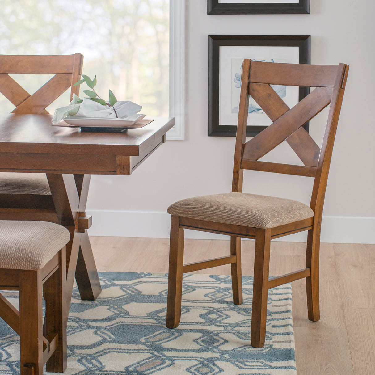 Kraven Dark Hazelnut Dining Set