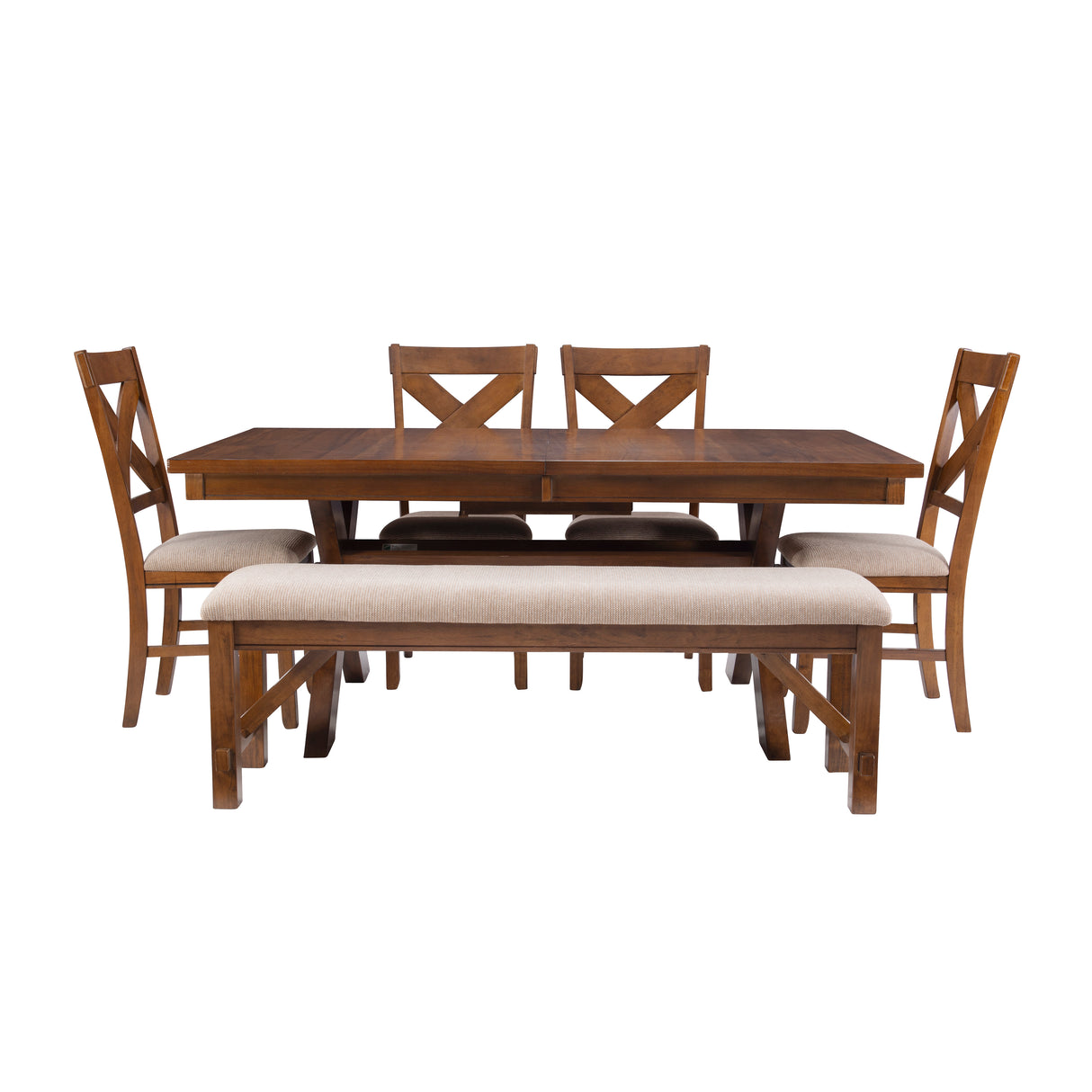 Kraven Dark Hazelnut Dining Set