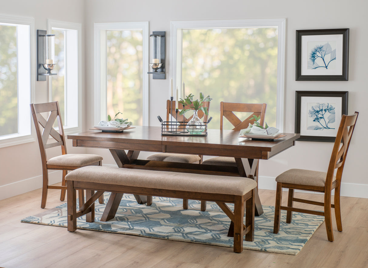 Kraven Dark Hazelnut Dining Set