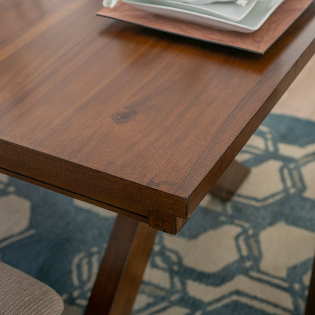 Kraven Dark Hazelnut Dining Table
