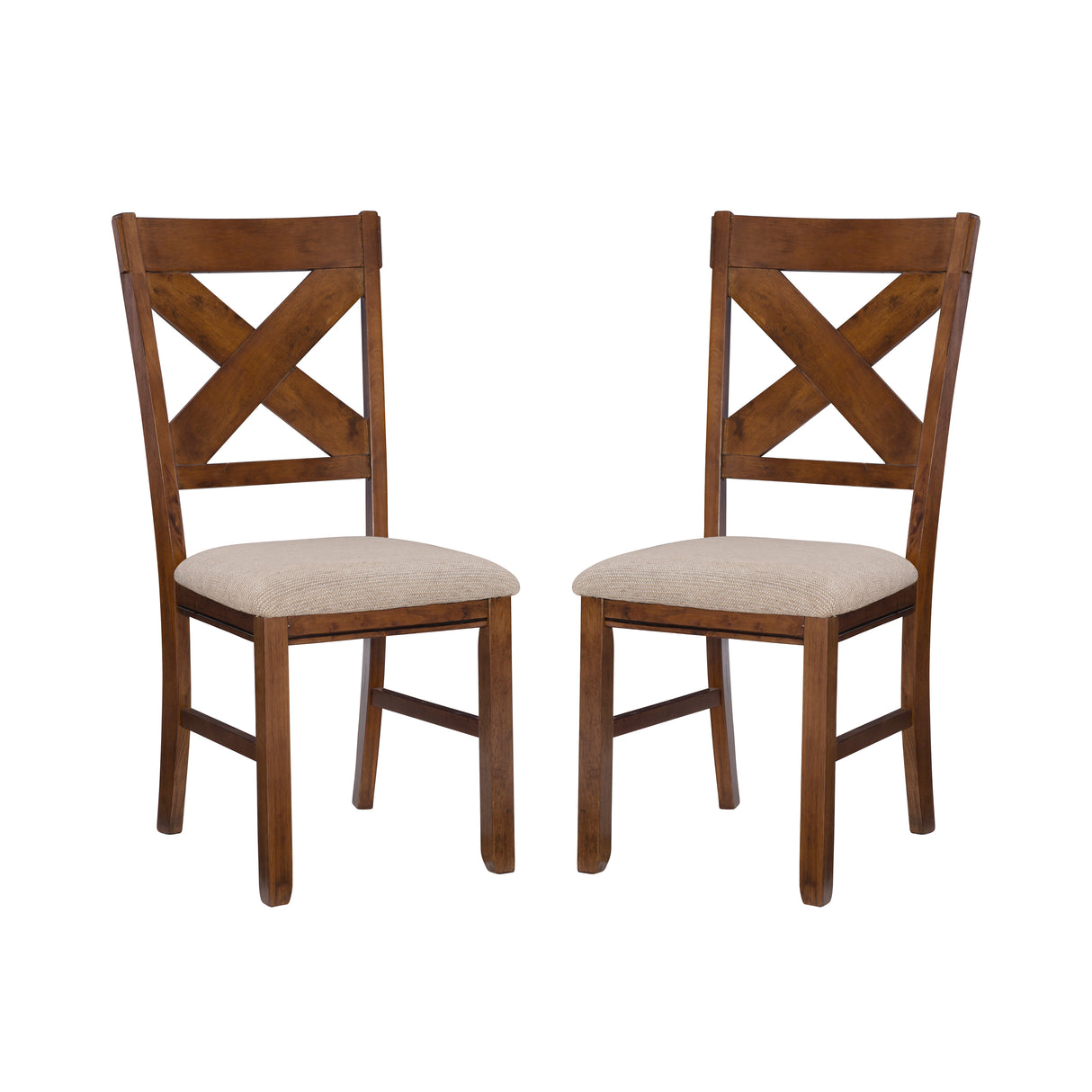 Kraven Dark Hazelnut Dining Side Chair (Set of 2)