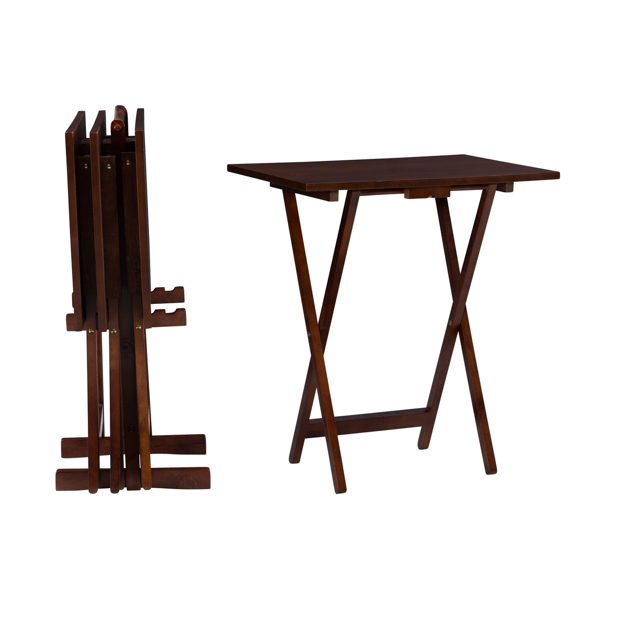 Tannan Hazelnut Tray Tables