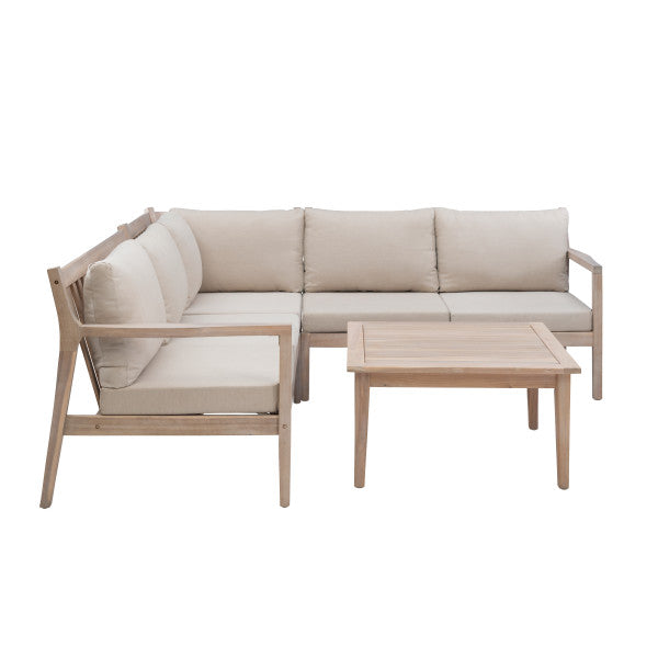 Svana Beige or Navy 4PC Sectional Set