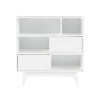 Waves 3 Shelf Bookcase