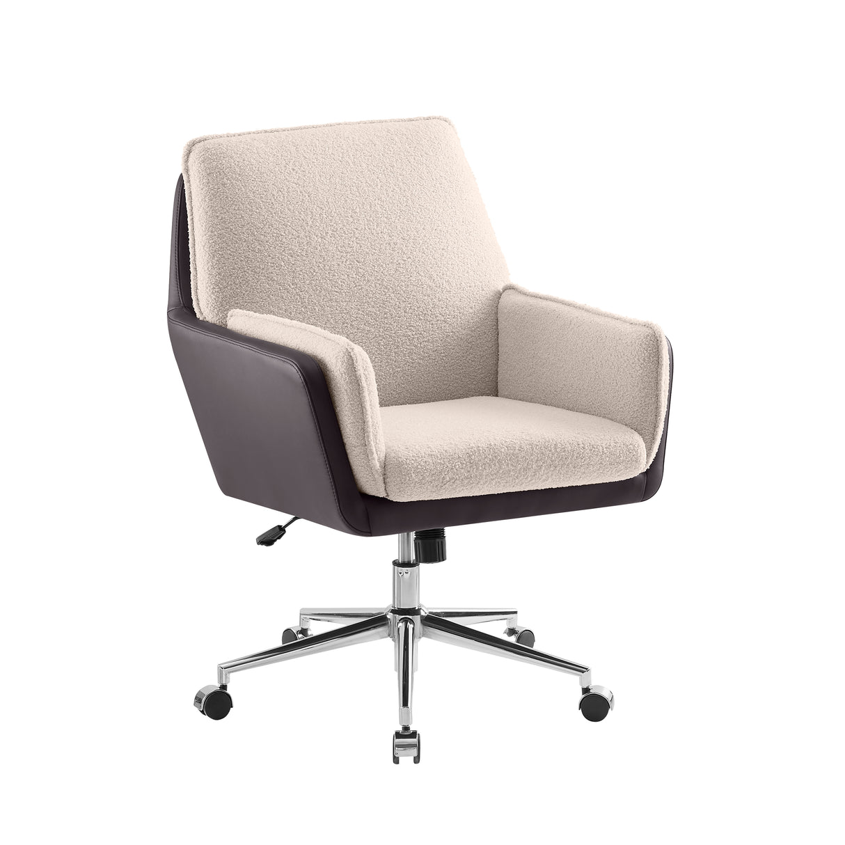 Maddie Black Gray Swivel Office Chair